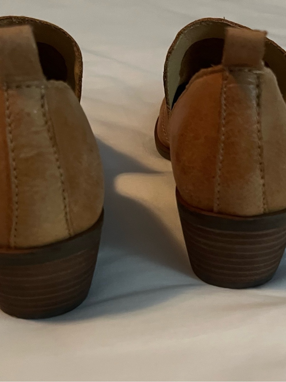 Lucky Brand women's Tan Suede Slip-On Loafers — Warm Brown Suede - Picture 5 of 5